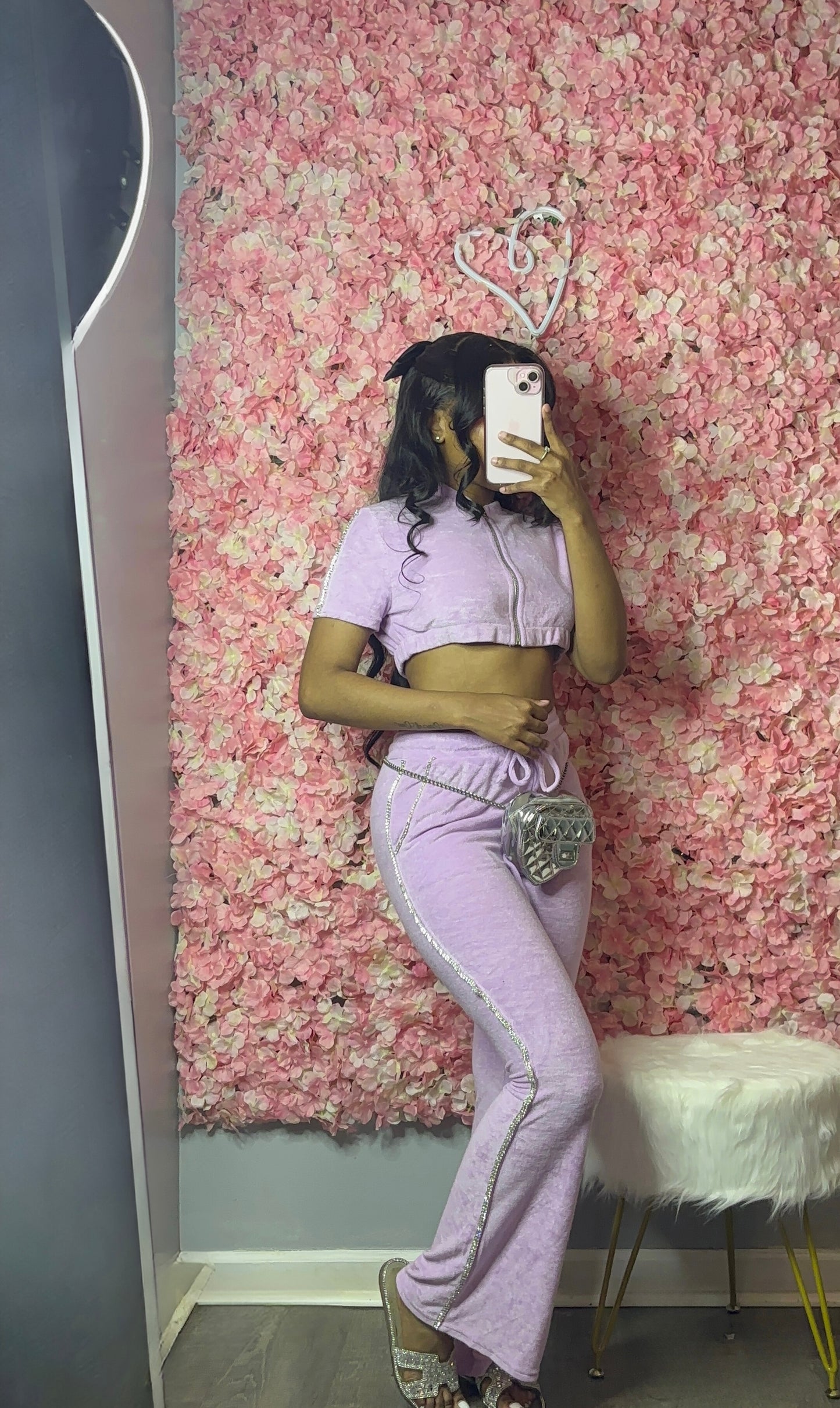 Just A Girl Velour Set