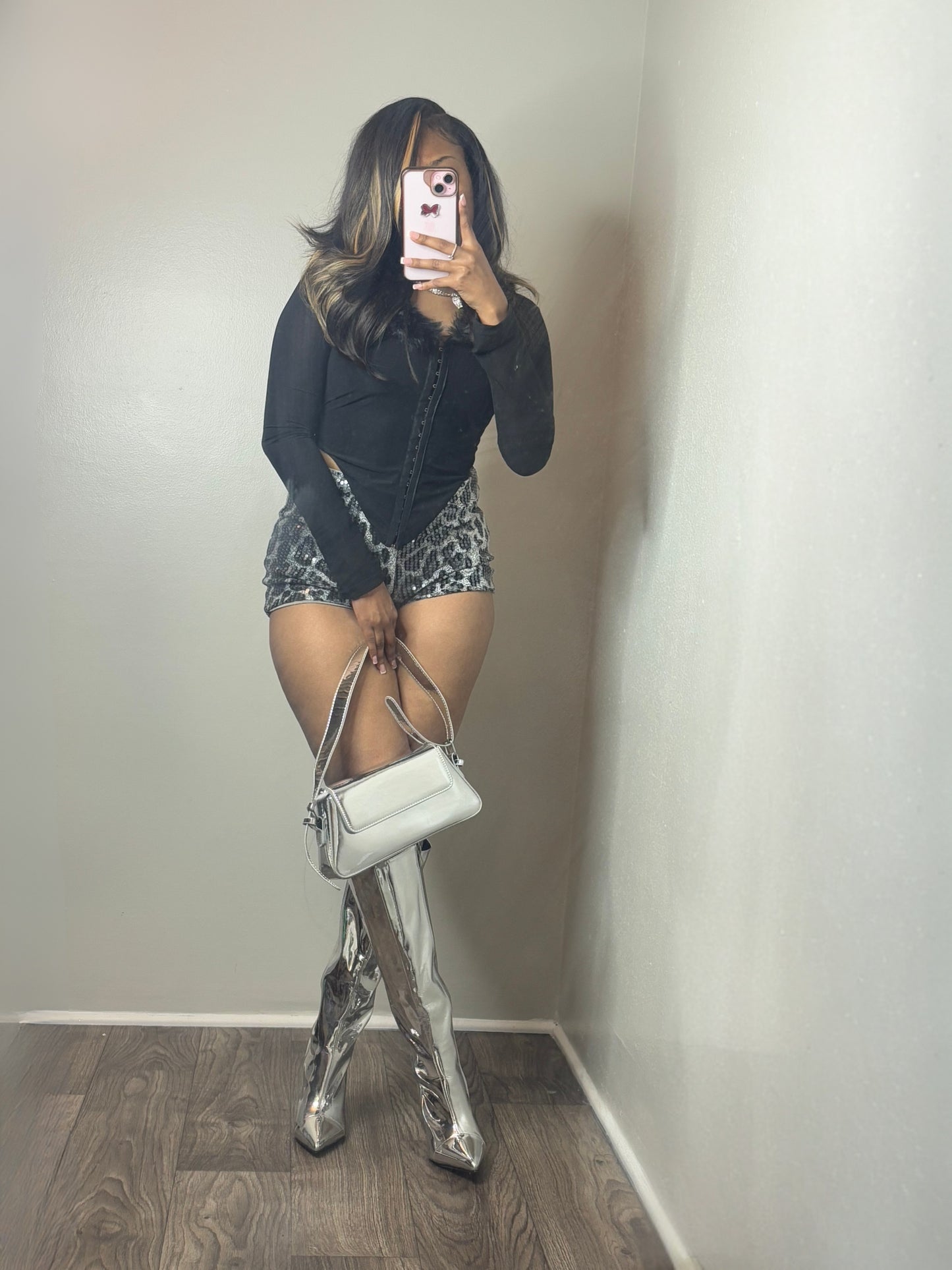 Mesh Fur Top