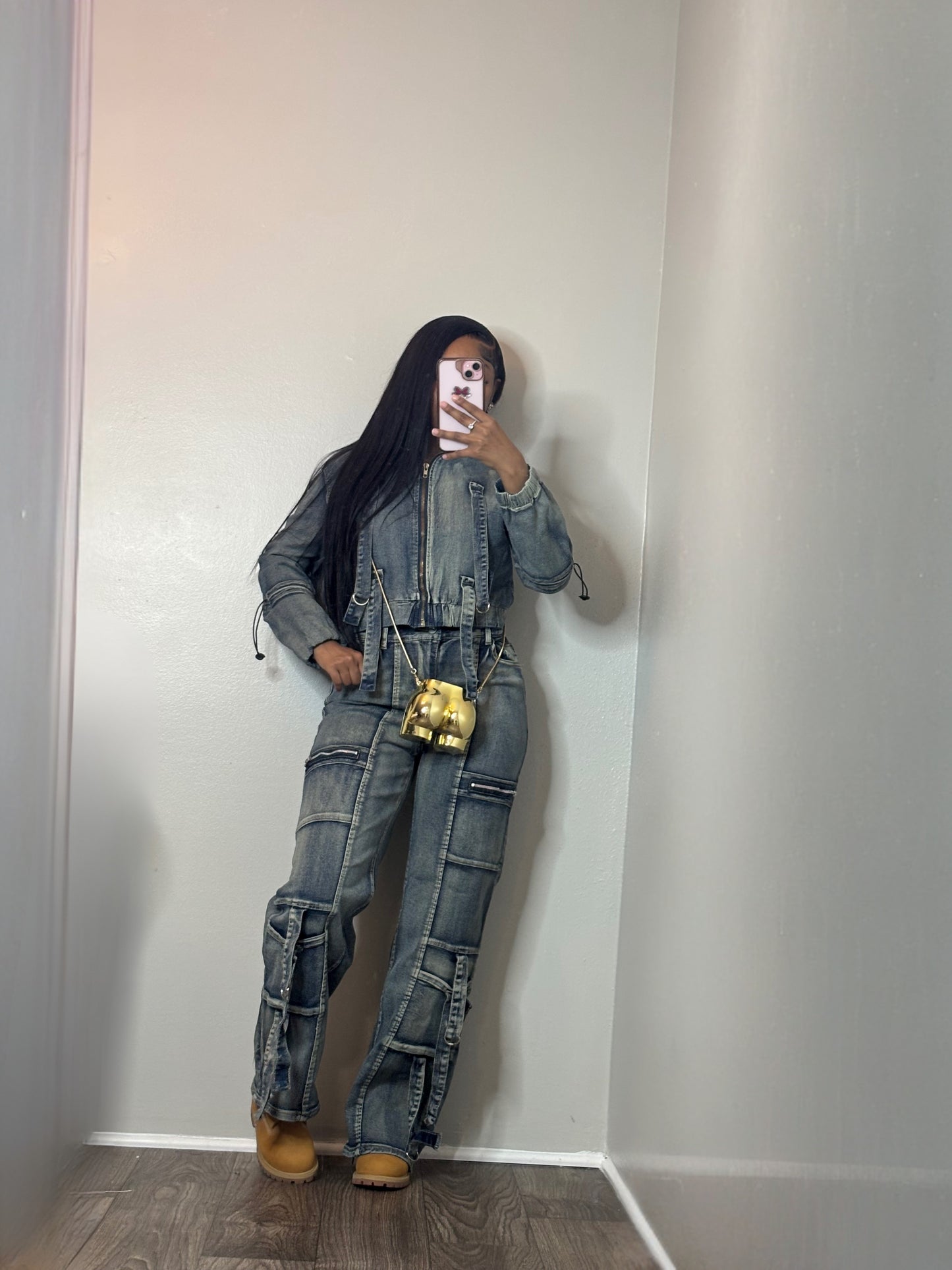 Vintage Cargo Denim Set