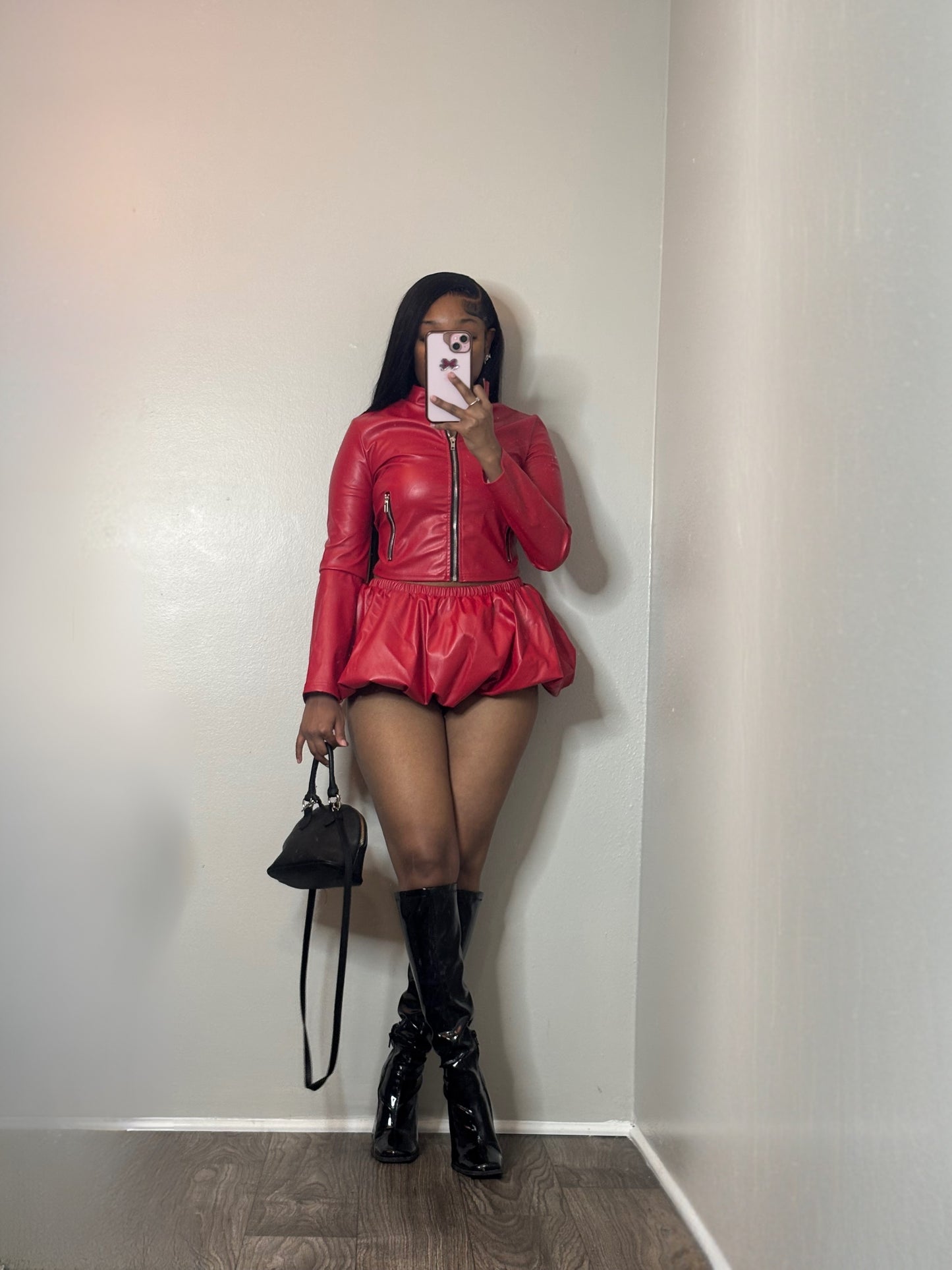 Red Ruby Leather Set