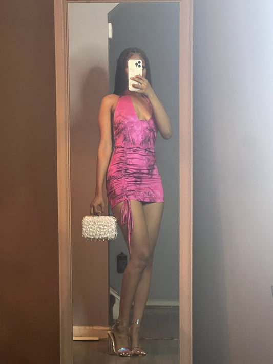 Pink lightning dress