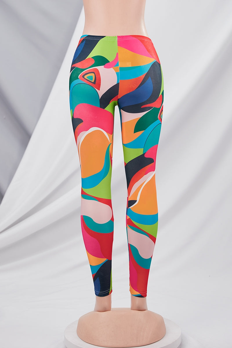Leggings con bloques de color
