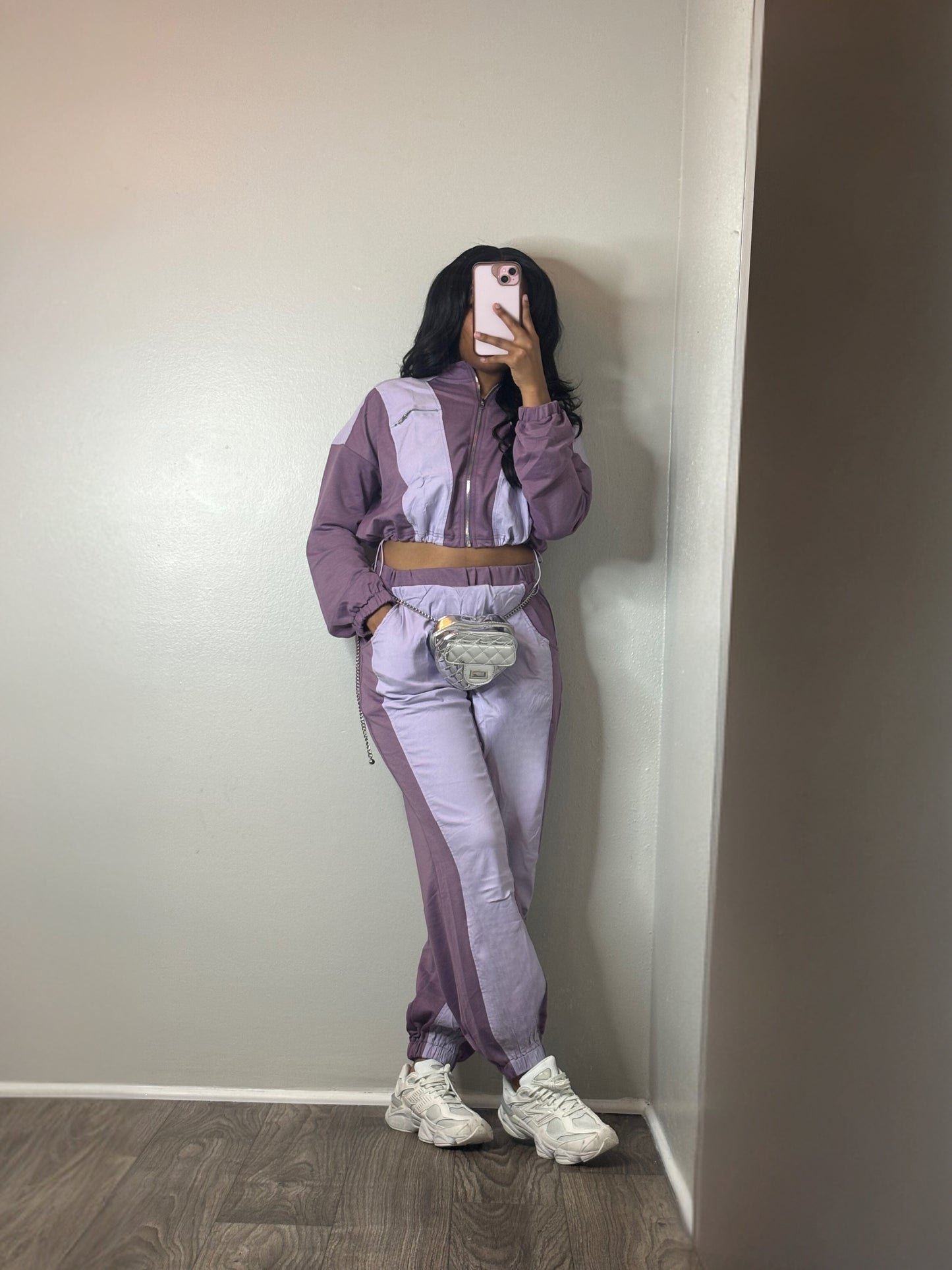 Purple Windbreaker Set